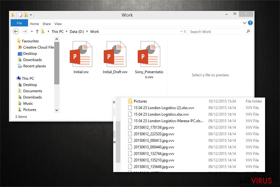 instantanea di Il virus che cripta i file con estensione .vvv instantanea di Il virus che cripta i file con estensione .vvv