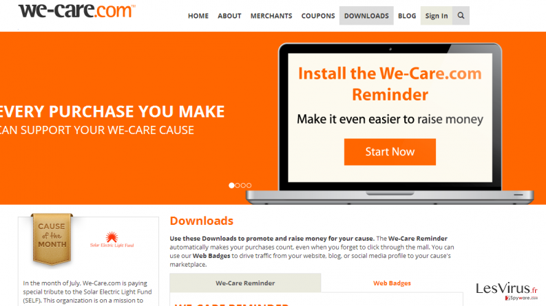 instantanea di We-care.com instantanea di We-care.com