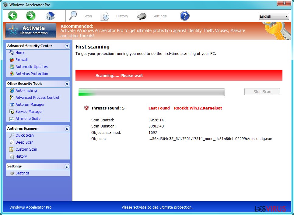 instantanea di Windows Accelerator Pro instantanea di Windows Accelerator Pro