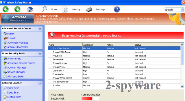 instantanea di Windows Safety Master instantanea di Windows Safety Master