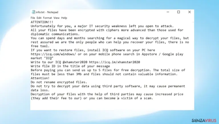 XHAMSTER virus