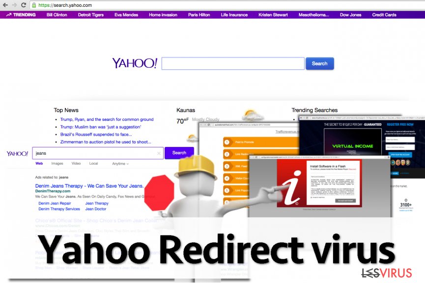 instantanea di Il virus Yahoo Redirect instantanea di Il virus Yahoo Redirect
