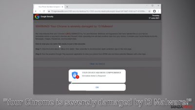 Il tuo Chrome è stato severamente danneggiato da 13 Malware