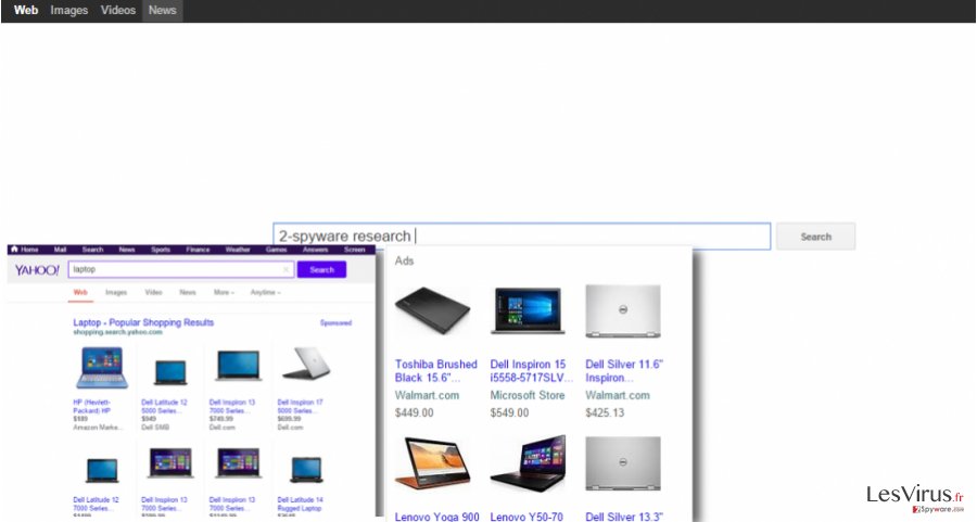 instantanea di Il virus YourSites123.com instantanea di Il virus YourSites123.com
