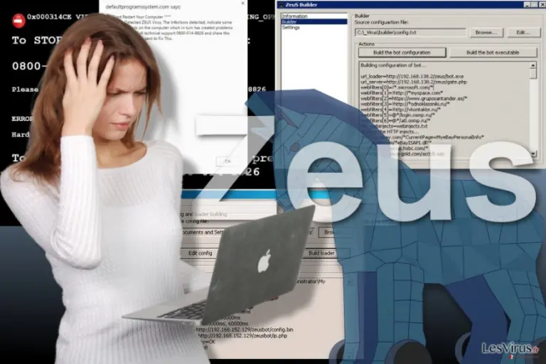 Una immagine del virus Zeus