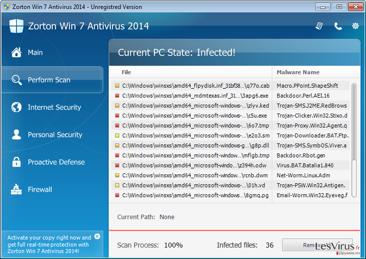 instantanea di Zorton Win 7 Antivirus 2014 instantanea di Zorton Win 7 Antivirus 2014